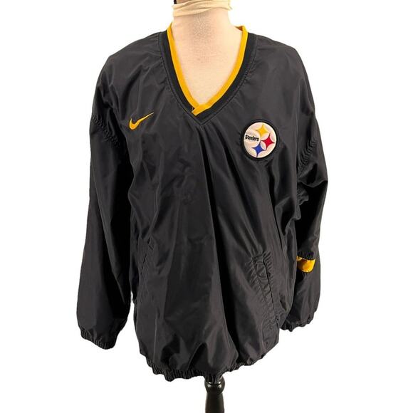 Vintage Nike Proline Reversible Pittsburgh Steelers Pullover Jacket Men's Large - Picture 6 of 11